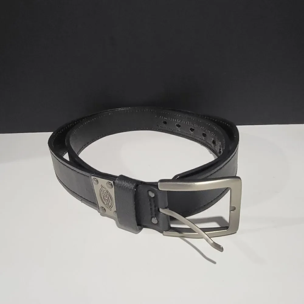Dickies Genuine Leather Black Belt